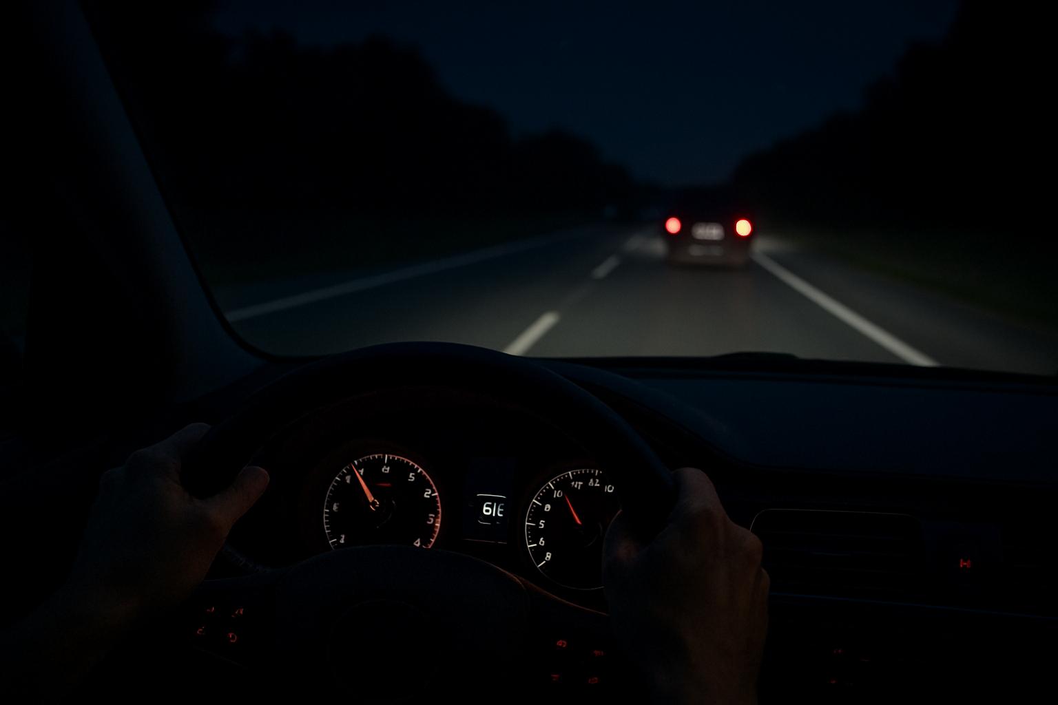 Bezpieczna jazda nocą – na co uważać?. Zasady bezpiecznego posuwania się naprzód – prędkość i odstęp Bezpieczna jazda nocą – na co uważać?. Zasady bezpiecznego posuwania się naprzód – prędkość i odstęp