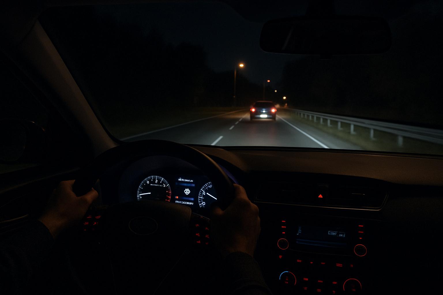 Bezpieczna jazda nocą – na co uważać?. Światła i widoczność – jak z niej wycisnąć maksimum? Bezpieczna jazda nocą – na co uważać?. Światła i widoczność – jak z niej wycisnąć maksimum?